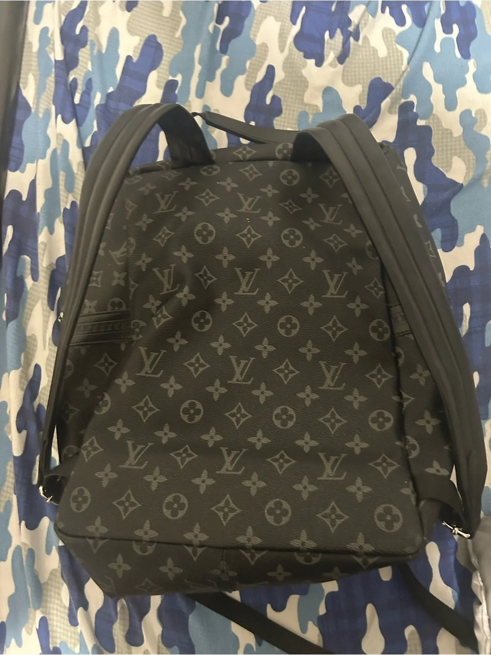Louis Vuitton Black & Gray Monogram Backpack